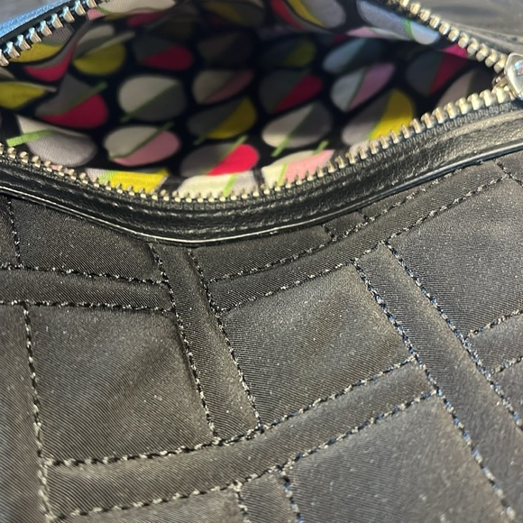 Vera Bradley Black Quilted Shoulder Bag Handbag Purse Like new soft - Picture 10 of 14